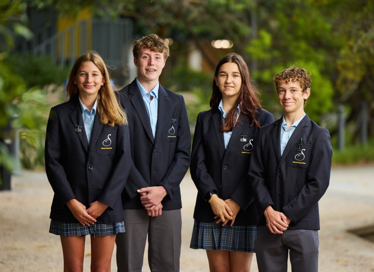 Four SSCL year 10 students