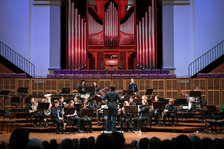 Students perform at the Sydney Conservatorium of Music